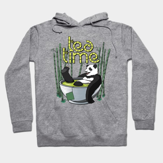 Tea Time Panda Hoodie by TMBTM